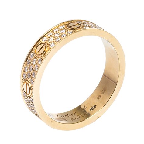 cartier love ring wedding band replica|cartier love ring diamond size.